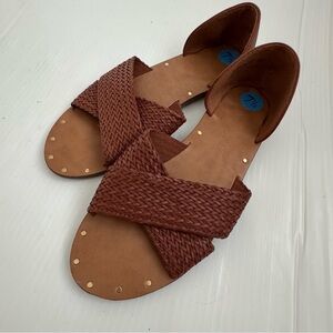 Cynthia Rowley Fiona braided Tan Woven Sandals